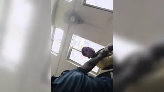 XXX man puts hand in Desi MILF's sari and paws boobs in MMS porn