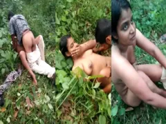 Village guys catch Desi couple having outdoor sex in XXX ...