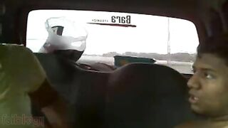 Awesome MMS video of Desi lovers having XXX fun in backseat of car