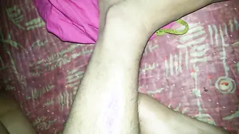 Lovely village Desi XXX wife fucking her hubby from top MMS