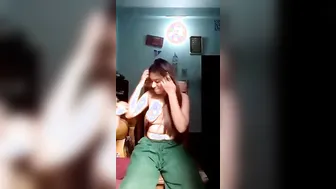 Chubby Desi wench and her lesbian XXX girlfriend give nude show