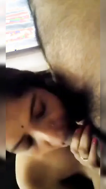 Amateur POV video of Desi girl blowing and licking dude's XXX prick