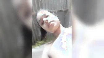 Lecherous Desi cutie shows off her nude XXX pussy on selfie video