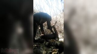 Dehati slut takes Desi cock into mouth and fucks in XXX vid outdoors