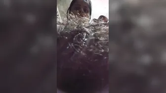 Shameless Desi wench shows off and spreads her hairy XXX twat on cam