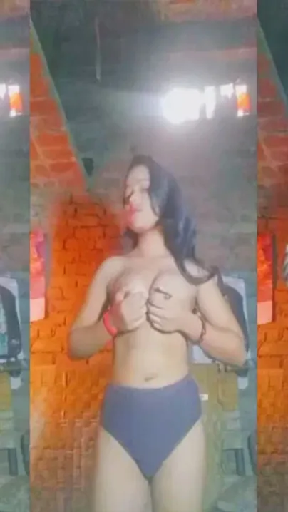 Amateur Desi clip of slender Dehati teeny showing off her XXX curves