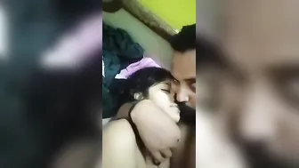 MMS video of Desi guy who tempts hot XXX neighbor into a blowjob