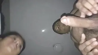 Naughty guy properly fucks Desi girlfriend's XXX mouth on camera