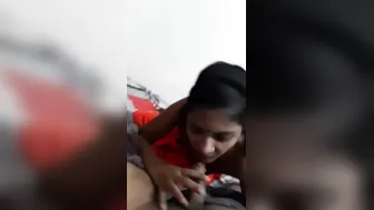 Horny Desi guy sticks dick into Bhabhi's wet mouth for a XXX blowjob