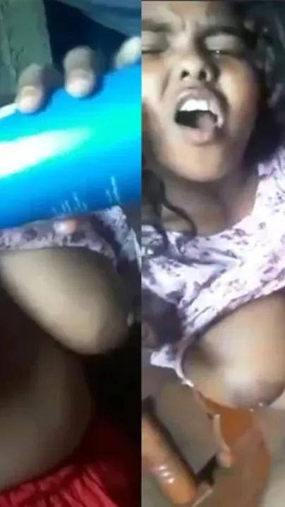 Big-tittied Bangladeshi wench fingers her XXX twat for Desi video