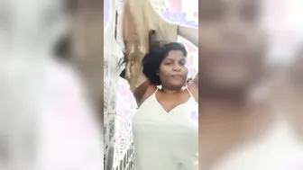 Long-haired Desi hussy takes top off to reveal her big XXX breasts