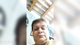 Desi dude watches his Busty Bengali wife playing with XXX dildo