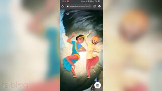 Two Desi XXX best friends have a threesome sex on live cam