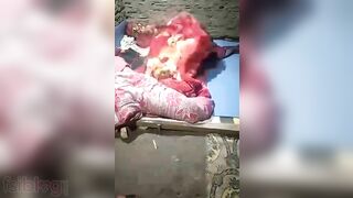 Village Desi girl is drilled by Kashmiri XXX partner under the blanket