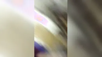 Girl in birthday XXX suit spreads legs and shows boobs in Desi video