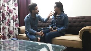 Lovely Desi chick with glasses is carnal with her XXX obsessed Devar