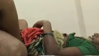 Chubby Randi tempts Desi neighbor into hot XXX quickie on her bed