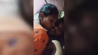 Desi wife kisses XXX lover on camera and rides his cock close-up