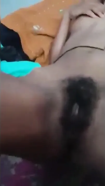 Village girl has hairy XXX twat stuffed with Desi lover's fingers