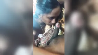 Horny Tamil guy puts XXX tool into MILF's wet mouth for a blowjob