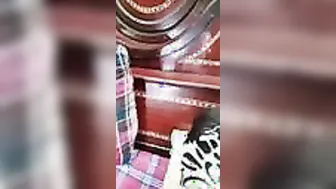 Whorish wife with mask is fucked by her XXX lover in Desi homemade porn