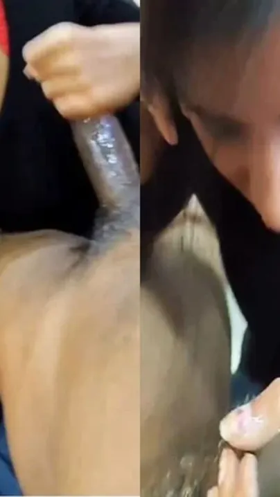 Married Desi woman makes XXX video of herself giving a blowjob close-up