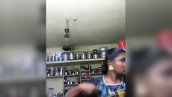 Desi village girl enjoys touching her own XXX shaped boobies on camera