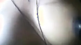 Teen squeezes boobs with small dark nipples for XXX show Desi watchers