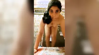 Fat Desi  girl exposes her saggy boobies and hairy pussy XXX style