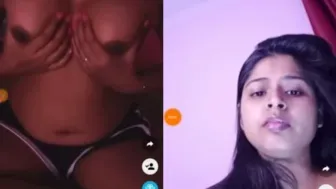 Desi close-up XXX video where she strips down and shows off everything