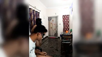 Hindustani Desi slut has nipples licked by XXX lover in living room