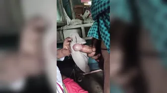 Desi housewife gives a XXX blowjob in homemade show for her viewers