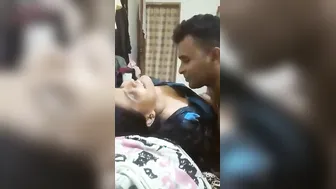 Amateur Desi chick is kissed on camera of her cuckold XXX husband