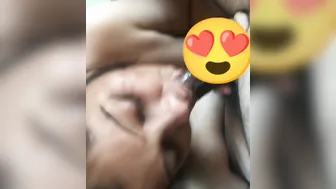 Cheating Desi Bhabhi has nasty mouth fucked by her pussy XXX owner