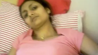 Horny Indian XXX girl moaning and fingering her pink pussy hole