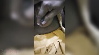 Horny Indian XXX husband playing with housemaid’s boobs on cam MMS