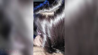 Sexy mature Indian XXX girl giving erotic blowjob on camera MMS
