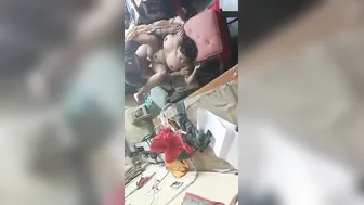 Chubby Desi XXX aunty have sex with worker inside factory MMS