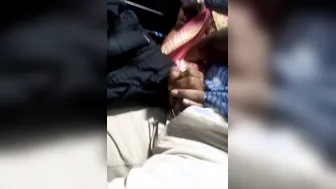 Indian unsatisfied XXX wife gives blowjob to her lover in bus MMS