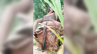 Telugu Desi XXX wife showing her ass and pussy outdoors
