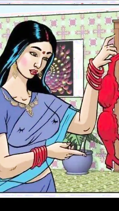 Indian XXX slut undresses and shows her boobs Comic video