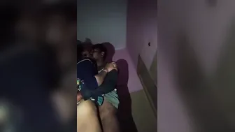 Horny Desi XXX lovers enjoying sex on cam at night time MMS