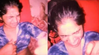 Young Indian XXX wife gets hot cum load all over her face MMS