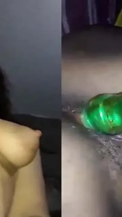 Horny Bengali Desi girl masturbating XXX pussy with various things