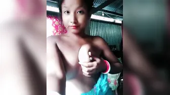 Assamese Desi XXX wife showing her milking boobs on cam