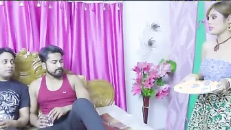 Beautiful Indian XXX slut have a threesome sex with her clients