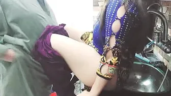 House-owner sticks XXX cock into Desi maid's cunt in the kitchen