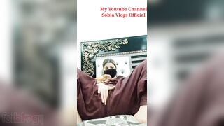 Made on demand XXX clip of Desi porn model showing her plump booty