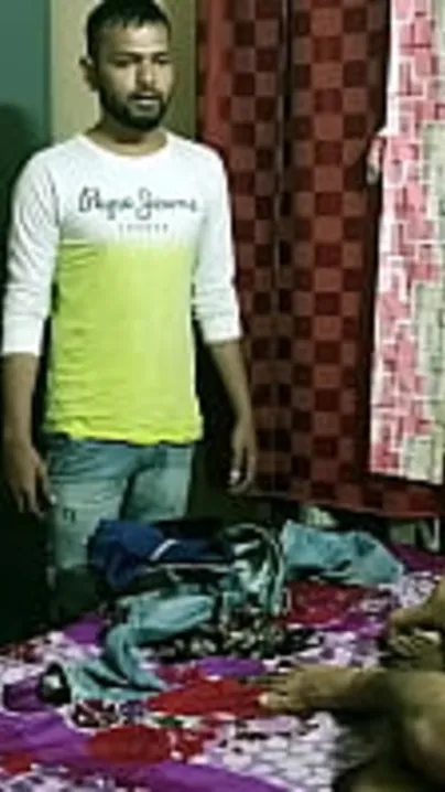 Cuckold hubby catches his slutty Desi wife taking the other XXX dick
