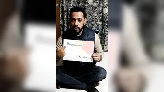 Dude advertises XXX channel with his Desi wife in verification video